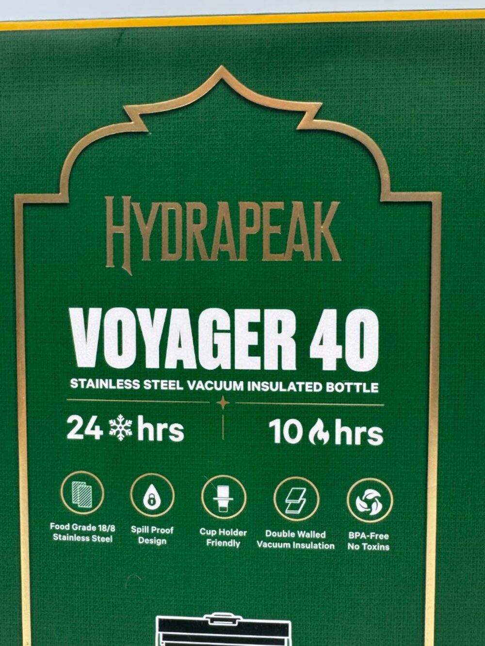 Hydrapeak Voyager 40 oz Limited Edition Wicked Elphaba Inspired Green Hot/Cold - Picture 3 of 13